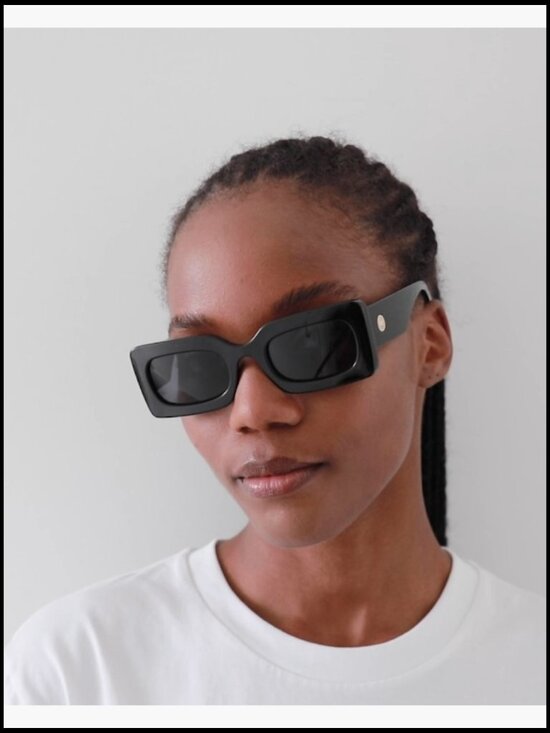 Unisex Rectangular Sunglasses with Polycarbonate Lenses main image 4